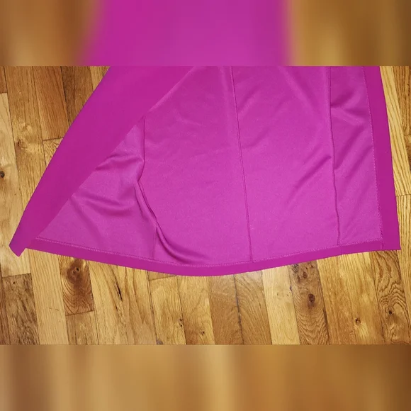 Fuchsia one shoulder dress - Picture 8 of 8